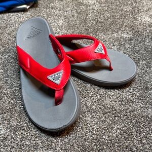 Comfortable Red and Gray Men's Sandals